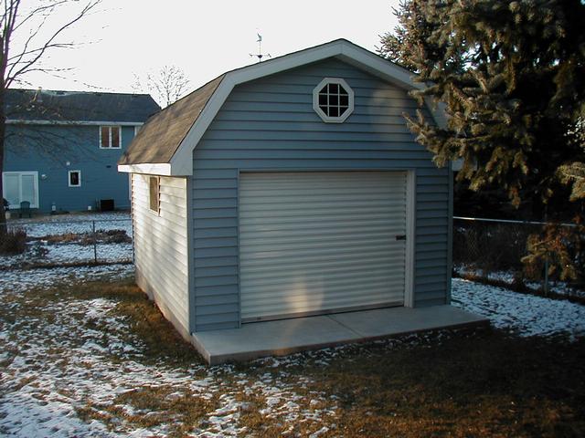 New House - Shed in Backyard