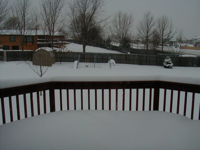 Yen Kang and Lehang's New House -- Deck and Backyard