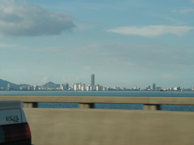 Penang Island from the Bridge