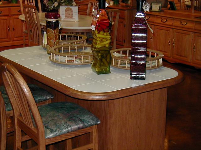 Tile-top Table/Cupboard