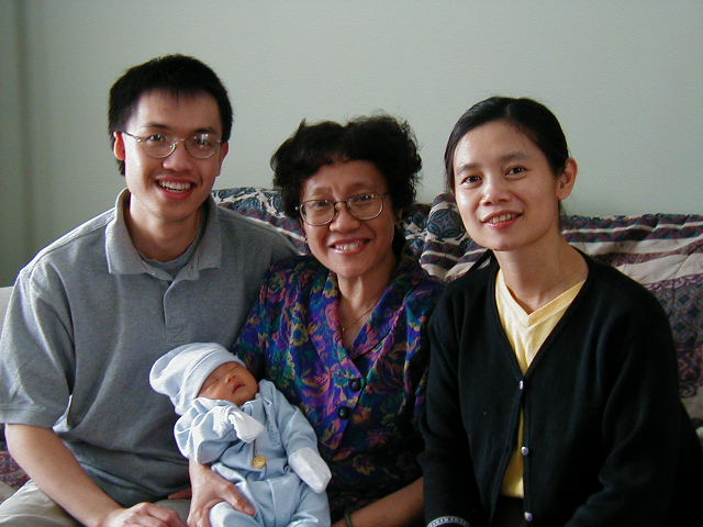 Selina with Her Parents and Grandmother
