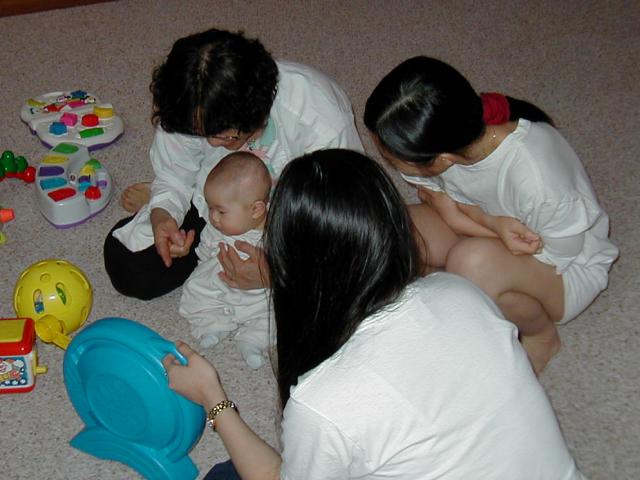 Selina Playing with Toys