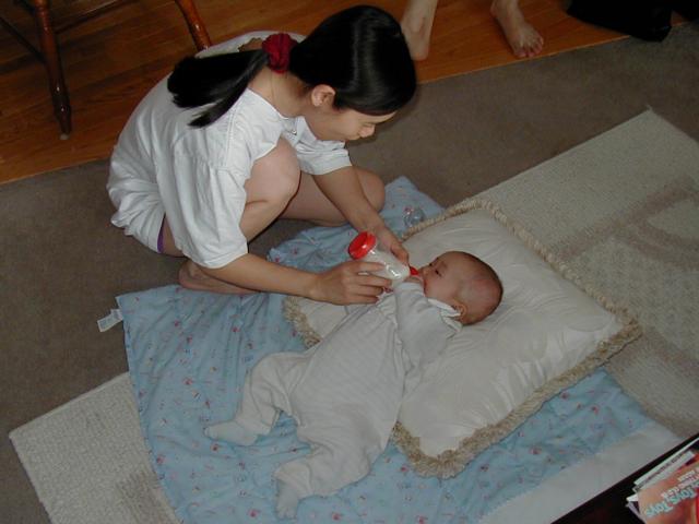 Selina Drinking Milk