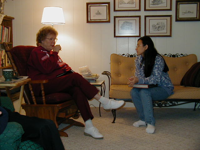 Grandmother and Charmaine in Owosso