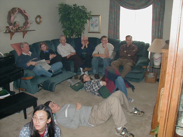 Relaxing after the Thanksgiving Meal