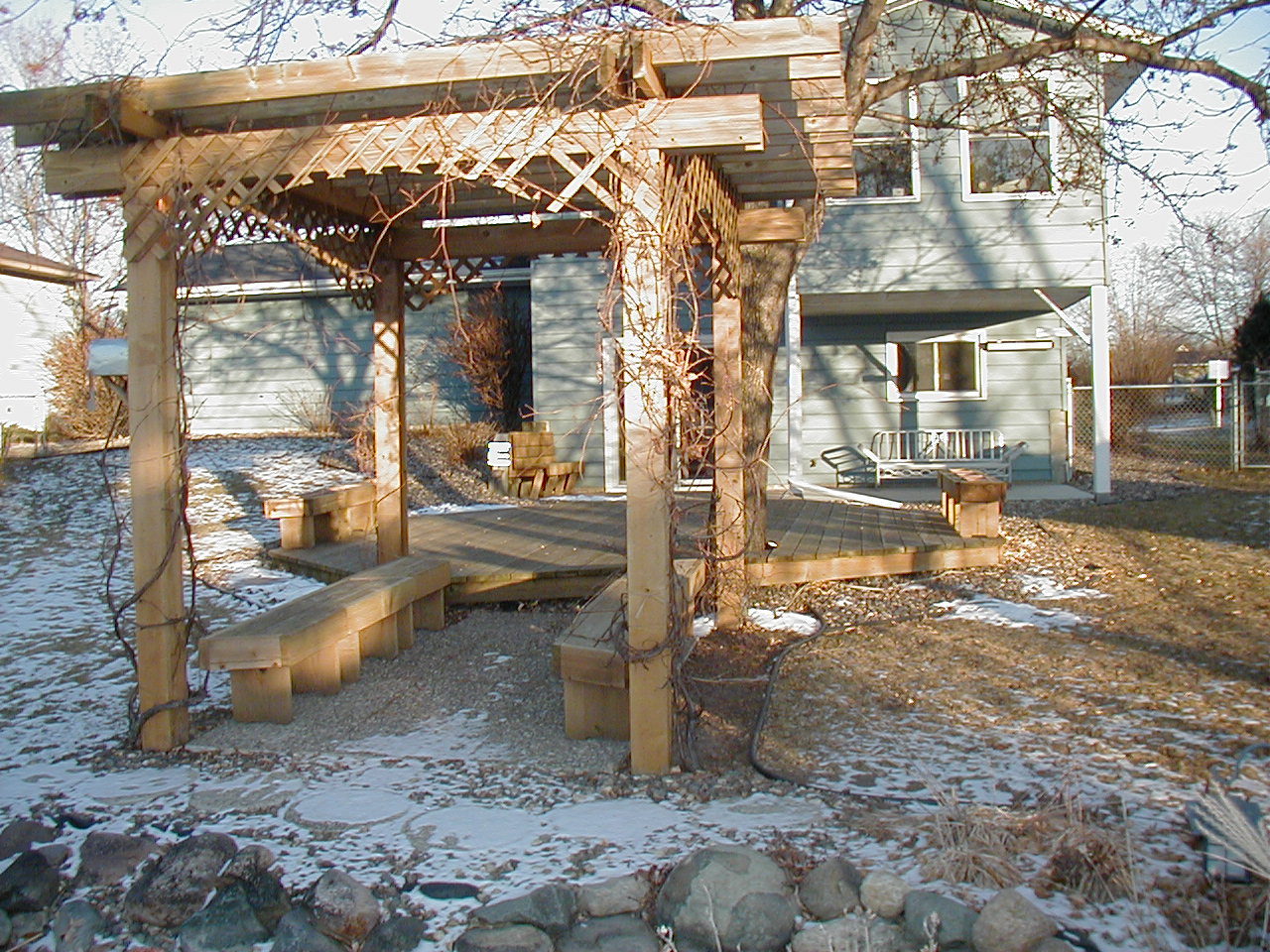 New House - Deck and Arbor