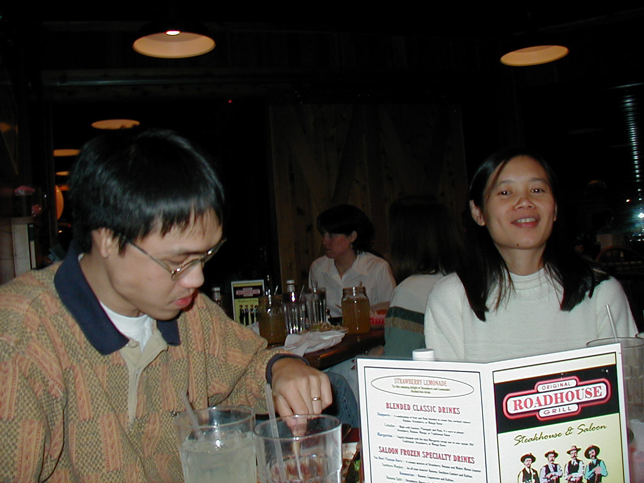 Lehang and Yen Kang at Roadhouse Grill